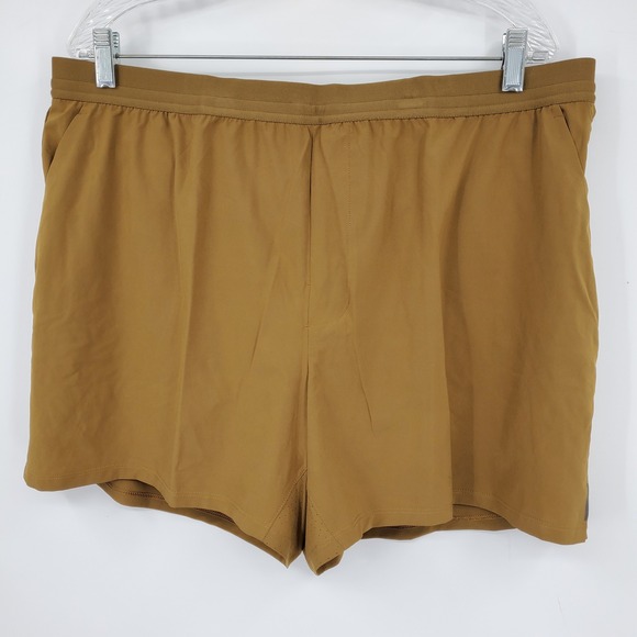 VRST Other - VRST Men's 5" Accelerate Running Lined Boxer Brief Athletics Shorts XL Brown